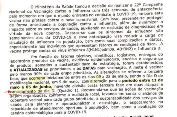 Cancelamento do dia D.