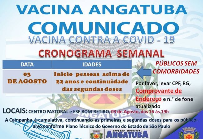 Vacinação Covid - Angatuba