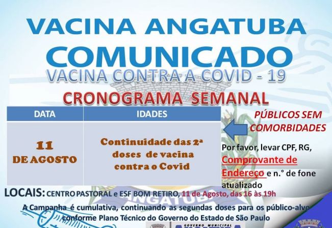 Vacinação Covid - Angatuba