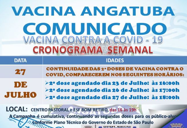 Vacinação Covid - Angatuba