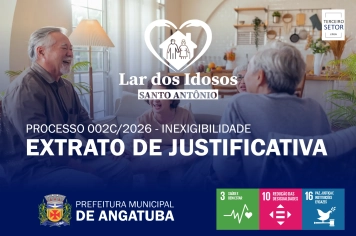 Extrato de Justificativa de Inexigibilidade de Chamamento Público