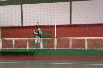 Nebulização das instalações do Ginásio Municipal Zizão