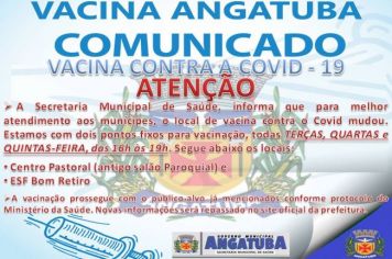 Comunicado Vacina COVID-19