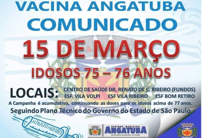 VACINAÇÃO ANGATUBA