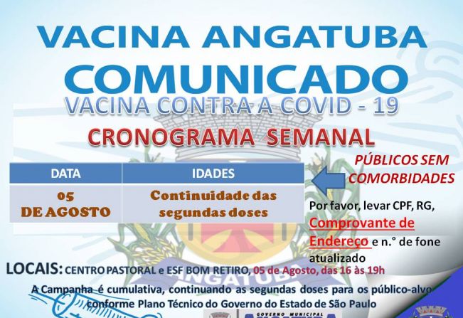 Vacinação Covid - Angatuba