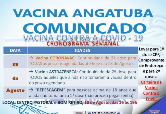 Vacinação Covid - Angatuba